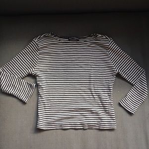 Brandy Melville 3/4 sleeve striped shirt.